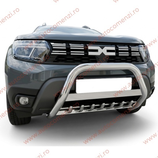 Bullbar inox dedicat DACIA Duster II 2018-2023 - protectie premium - Img 2