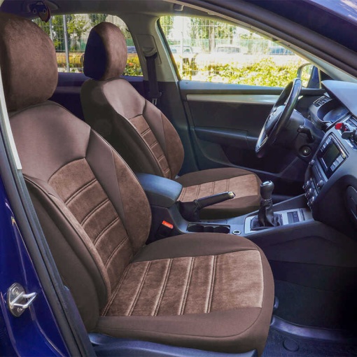 Huse scaune auto compatibile FORD Fiesta V 2002-2008 / Diamond Bej (05159) - Img 3