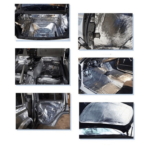 Material insonorizant aluminiu cu adeziv 6 mm / 1 metru x 1.4 metri - Img 2