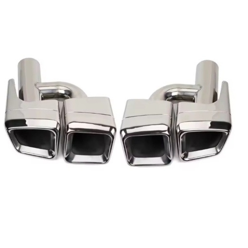Ornament toba inox Mercedes Clasa E AMG / Argintiu - Img 3