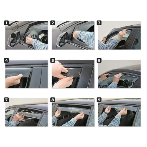 Paravanturi Heko VW Golf VII 2012-2020 Hatchback/Scurt (set fata-spate) - Img 5