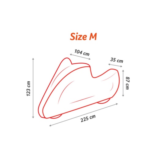 Prelata impermeabila moto / atv / scuter - marime M - 2.25 x 1.23 m - CNX 106582 - Img 3