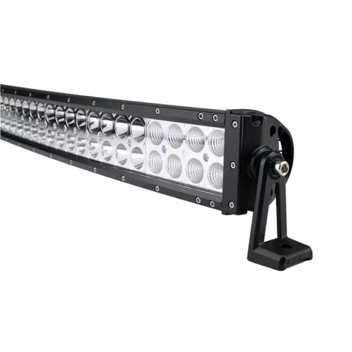 Proiector LED bar curbat 12/24V, lumina alba - 300W 4D - Img 2