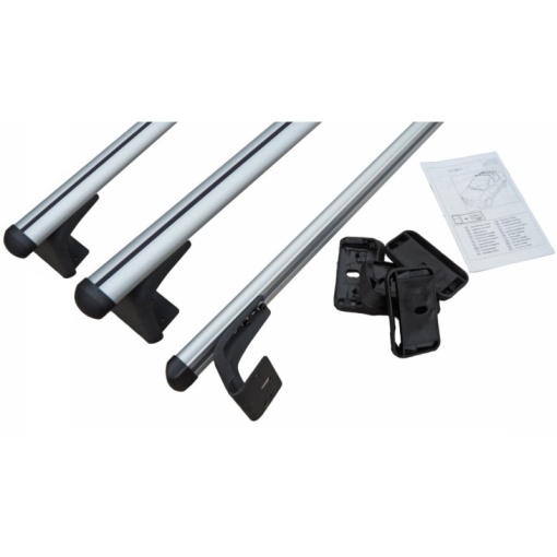 Set 3 bare portbagaj VW Caddy III (2K) 2003-2020 - ALUMINIU - fixare pe caroserie - Img 3