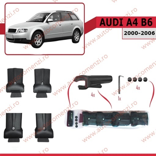 Set bare portbagaj AUDI A4 B6 2001-2006 Avant / Combi - KVO AERO - Img 3