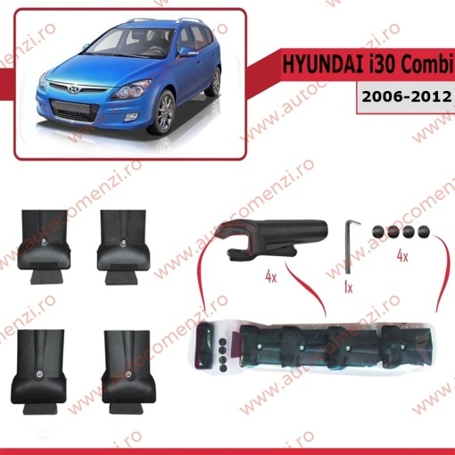 Set bare portbagaj HYUNDAI i30 I 2006-2012 Active Combi- KVO AERO - Img 3