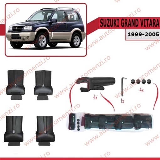 Set bare portbagaj SUZUKI Grand Vitara I 1999-2005 - KVO AERO - Img 3