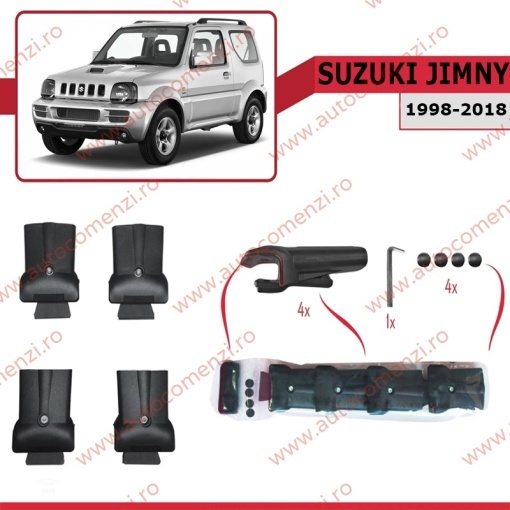 Set bare portbagaj SUZUKI Jimny 1998-2018 - KVO AERO - Img 3