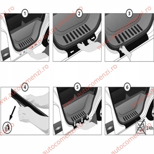 Set protectii praguri usi fata MERCEDES Vito W639 2003-2014 (set stanga-dreapta) - Img 3