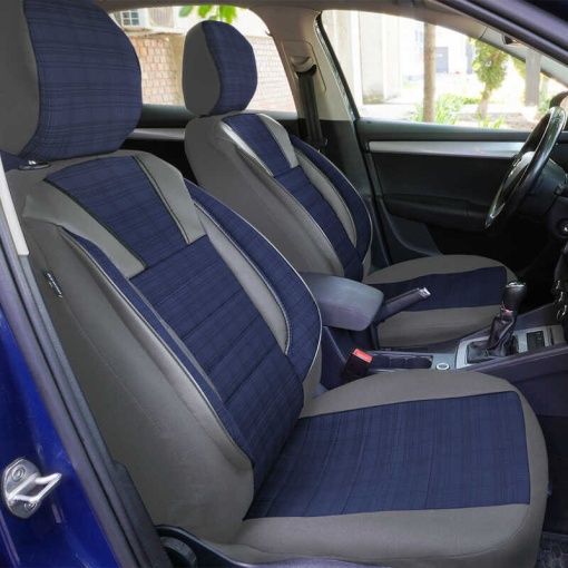 Huse scaune auto compatibile AUDI A3 (8L) 1996-2003 / Luxury Albastru (44508) - Img 3