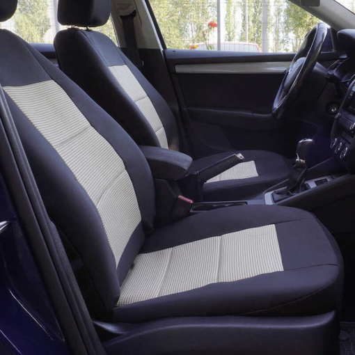 Huse scaune auto compatibile SEAT Cordoba II 2002-2010 PREMIUM LUX (Negru UMB3) - Img 3