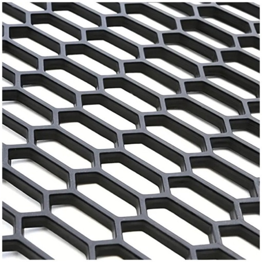 Plasa tuning 119 X 40 cm - Model tip fagure - orificii mici / Negru - Img 3