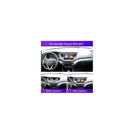 Rama Navigatie HYUNDAI Tucson 2015-2018 Pre-Facelift - 9" / kit complet - Img 2