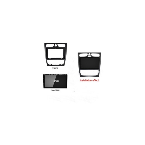 Rama Navigatie MERCEDES Clasa C W203 2000-2004 Pre-Facelift - 9" / kit complet - Img 5