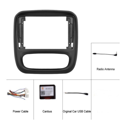 Rama Navigatie OPEL Vivaro B 2014-2018 - 9" / kit complet - Img 3