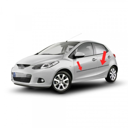 Set bandouri laterale usi MAZDA 2 II 2007-2014 (set 4 bucati) - Img 2