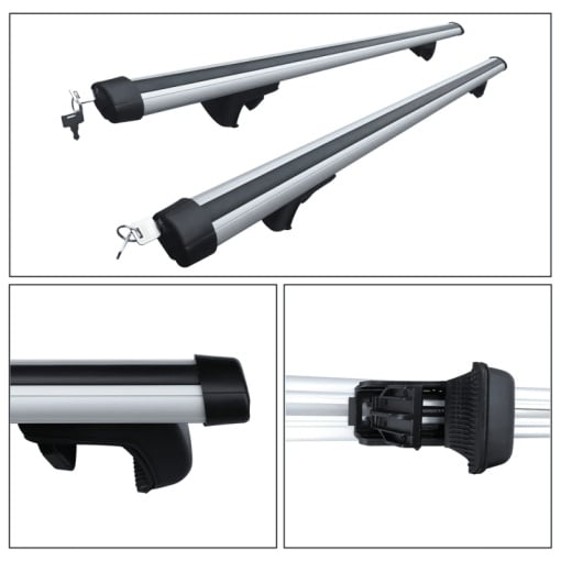 Set bare portbagaj SKODA Octavia I 1996-2010 Combi - Aluminiu / cu cheie antifurt - 120 cm - Img 5