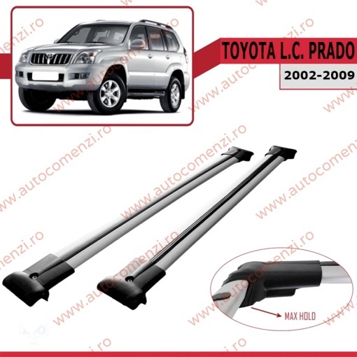 Set bare portbagaj TOYOTA Land Cruiser Prado (J120) 2001-2009 - KVO AERO - Img 2