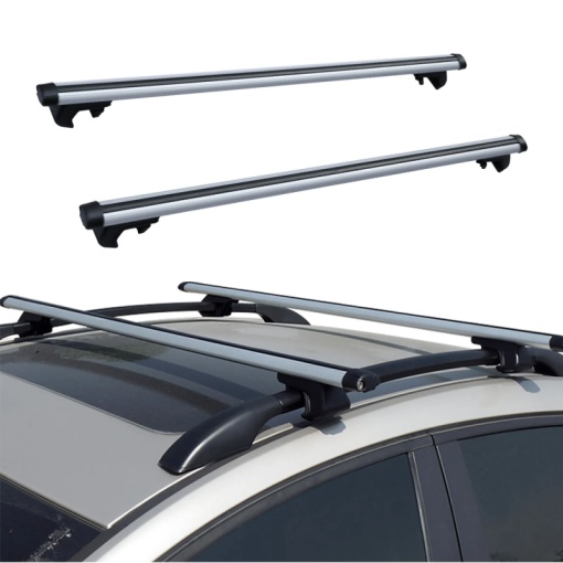 Set bare portbagaj VW Touareg I (7L) 2002-2010 - Aluminiu / cu cheie antifurt - 120 cm - Img 2