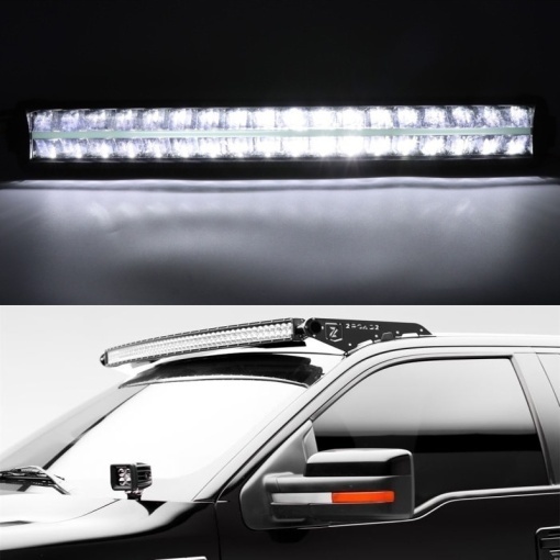 Proiector LED bar cu pozitie DRL lumina alba - 300W Profesional - Img 2