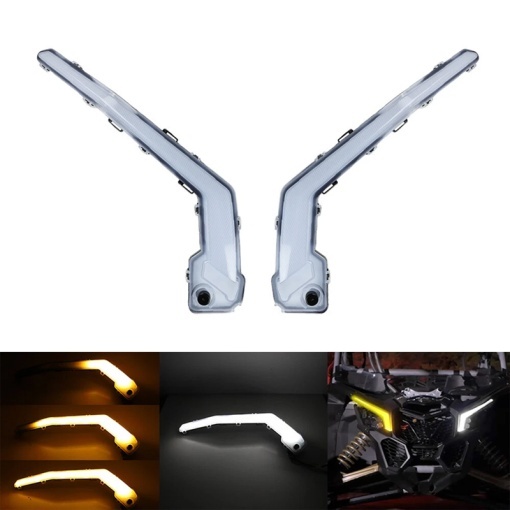 Set 2 lumini LED DRL si semnalizare compatibile Maverick X3 - Img 2