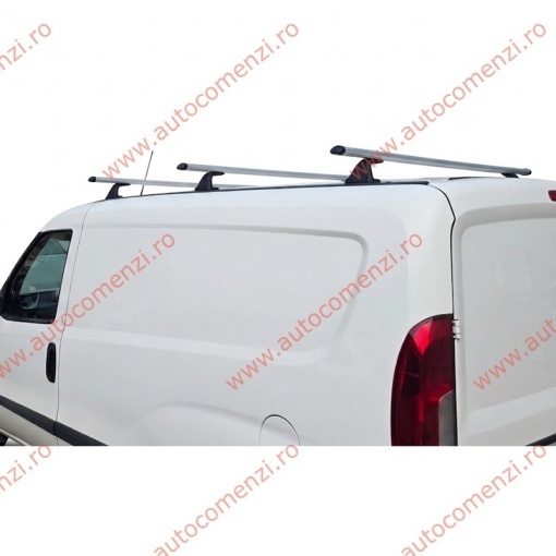 Set 3 bare portbagaj FIAT Doblo III (K9) 2022-prezent - ALUMINIU - fixare pe caroserie - Img 3