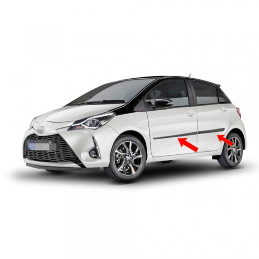 Set bandouri laterale usi TOYOTA Yaris III 2012-2016 Pre-Facelift (set 4 bucati) - Img 2