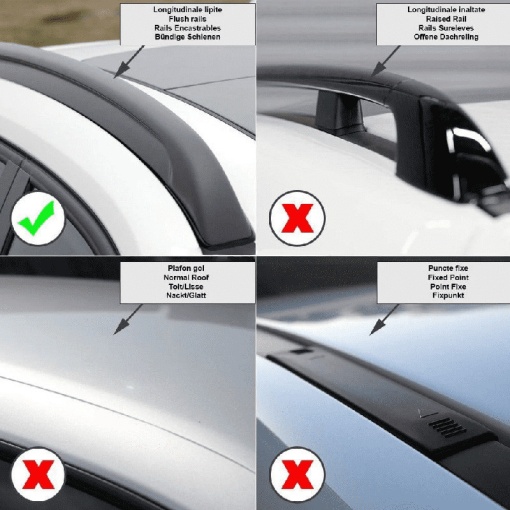 Set bare portbagaj KIA Niro I 2016-2022 - Aluminiu / cu cheie antifurt - Img 4