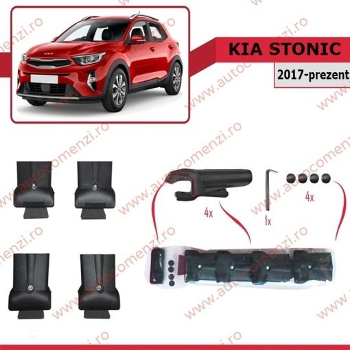 Set bare portbagaj KIA Stonic 2017-prezent - KVO AERO - Img 3