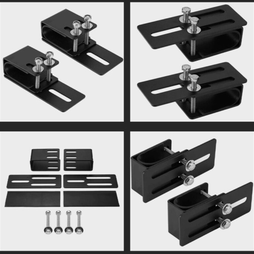 Set suport proiectoare LED / prindere de barele longitudinale - Img 2