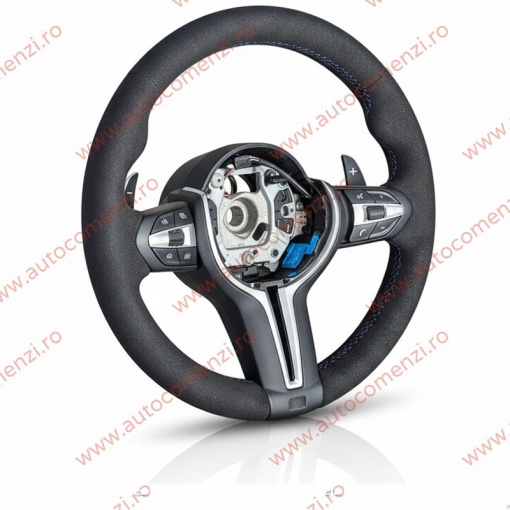 Volan sport BMW Seria 7 F01 / F02 2008-2015 / Piele alcantara - Img 3
