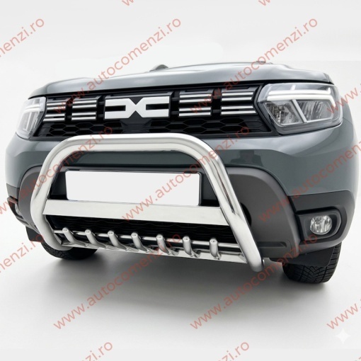 Bullbar inox dedicat DACIA Duster II 2018-2023 - protectie premium - Img 3