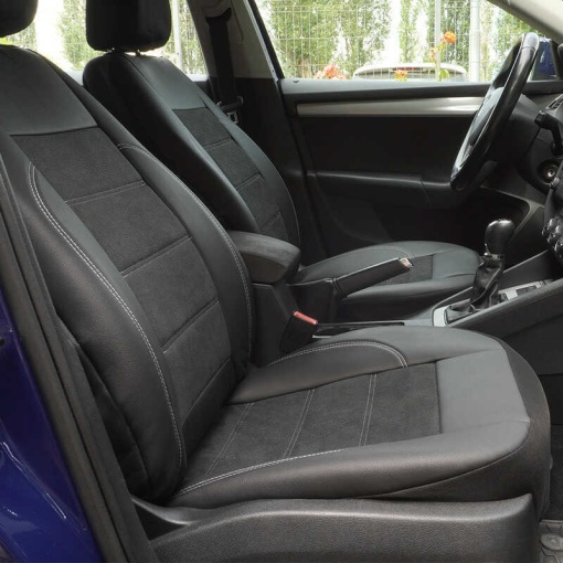 Huse scaune auto compatibile MERCEDES Clasa C W203 2000-2007 / Exclusive Leather King (08650) - Img 4