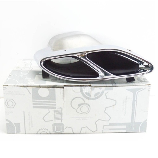 Ornament toba inox MERCEDES Clasa C W205 / S205 2015-2023 / Argintiu - Img 2