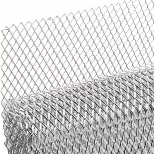 Plasa tuning 100 X 33 cm - Model tip romb / Crom - Img 2