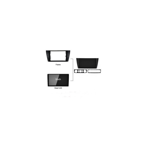 Rama Navigatie BMW Seria 3 E90 / E91 2004-2011 - 9" / kit complet - Img 2