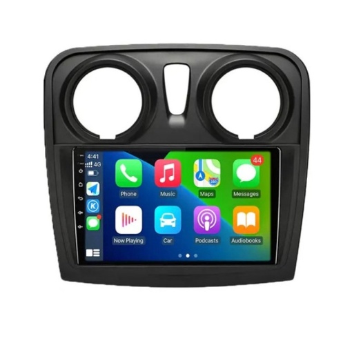 Rama Navigatie DACIA Sandero Stepway II 2012-2020 (cu aeratoare rotunde) - 9" / kit complet - Img 2