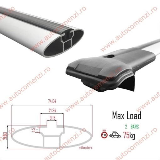 Set bare portbagaj AUDI A4 B5 1994-2001 - KVO AERO - Img 4