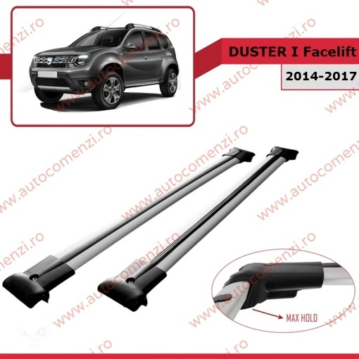 Set bare portbagaj DACIA Duster I 2014-2017 Facelift - KVO AERO - Img 2