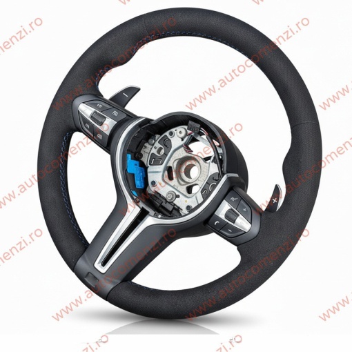Volan sport BMW Seria 7 F01 / F02 2008-2015 / Piele alcantara - Img 2