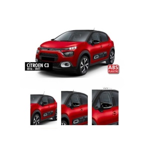 Capace oglinda tip BATMAN CITROEN C3 III (SX/SY) 2016-2024 - negru lucios - BAT10058/C572-BAT2