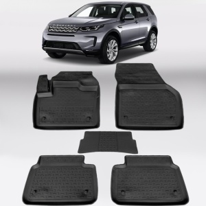 Covoare LAND ROVER Discovery Sport 2019-prezent Facelift - tip tavita - 100% cauciuc - SEINTEX