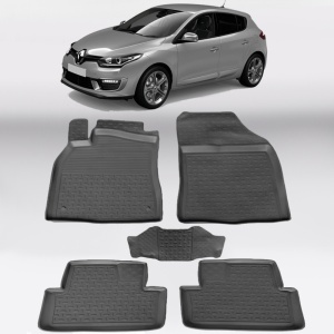Covoare RENAULT Megane III 2008-2016 - tip tavita - 100% cauciuc - SEINTEX