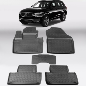 Covoare VOLVO XC90 II 2015-prezent - tip tavita - 100% cauciuc - SEINTEX