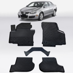 Covoare VW Jetta V 2005-2010 - tip tavita - 100% cauciuc - SEINTEX GRID