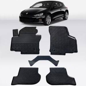 Covoare VW Scirocco 2008-2017 - tip tavita - 100% cauciuc - SEINTEX GRID