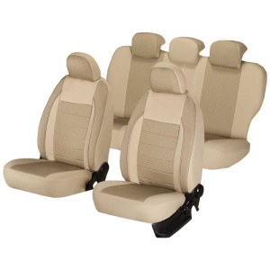 Huse scaune auto compatibile DACIA Logan II 2012-2020 / Elegance Bej (44497)