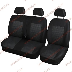 Huse scaune auto fata IVECO Daily III 2014-prezent - 2+1 negru - autoutilitare