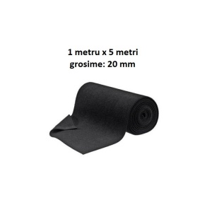 Rola material insonorizant cu material textil si adeziv 20 mm / 5 metri x 1 metru