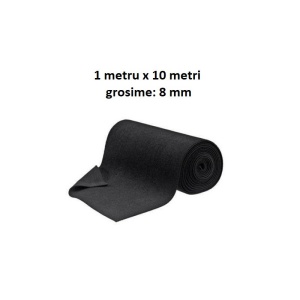 Rola material insonorizant cu material textil si adeziv 8 mm / 10 metri x 1 metru